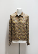 Load image into Gallery viewer, SHEER VINTAGE PATTERN SHIRT
