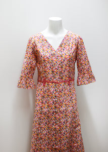 CHECKED VINTAGE COTTON DRESS