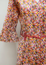 Load image into Gallery viewer, CHECKED VINTAGE COTTON DRESS
