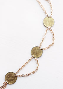 VINTAGE CHAIN BELT WITH COINS