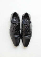 Load image into Gallery viewer, D&amp;G BLACK LEATHER SHOES
