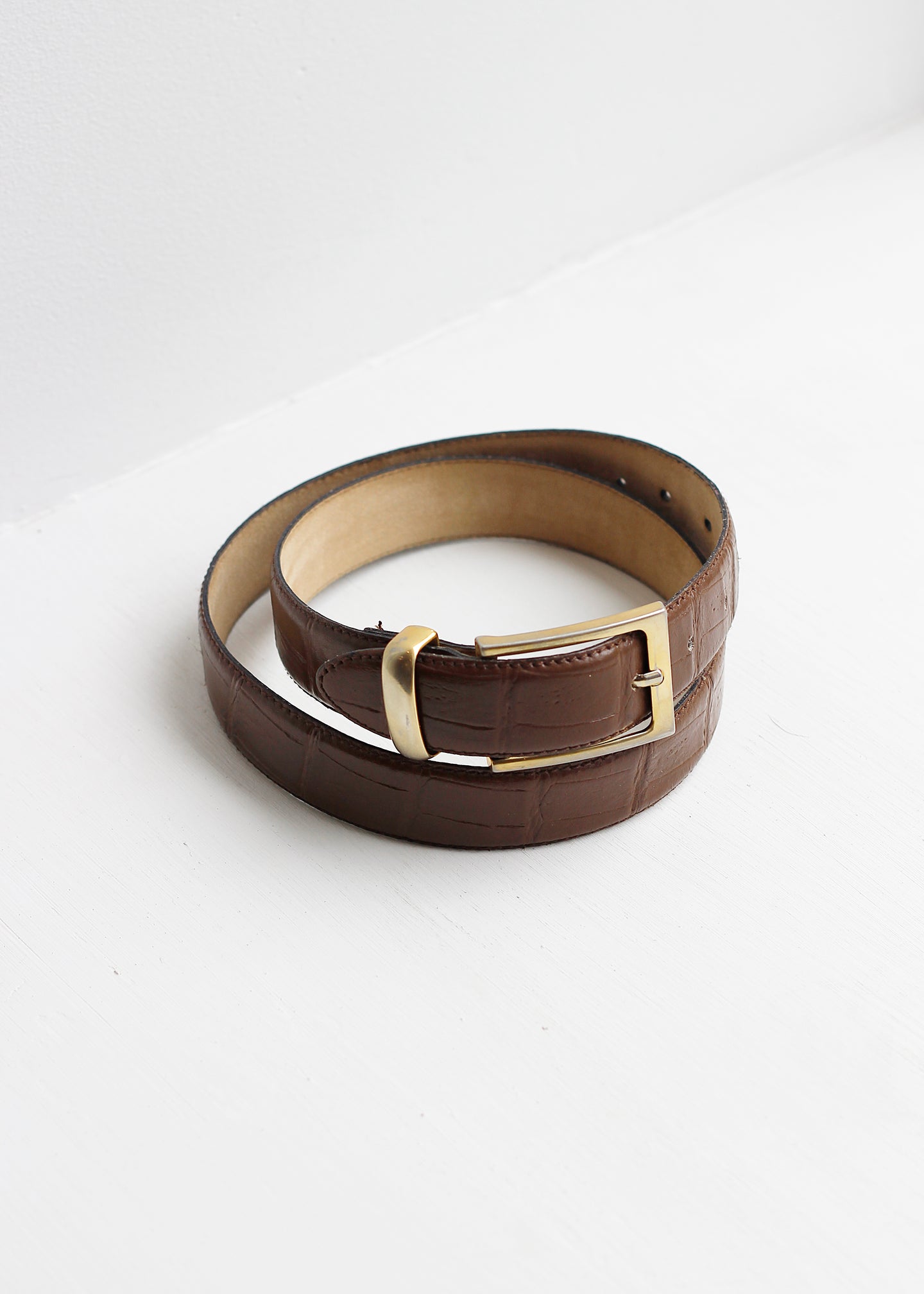 BROWN LEATHER BELT