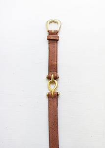 EMBOSSED LEATHER BELT
