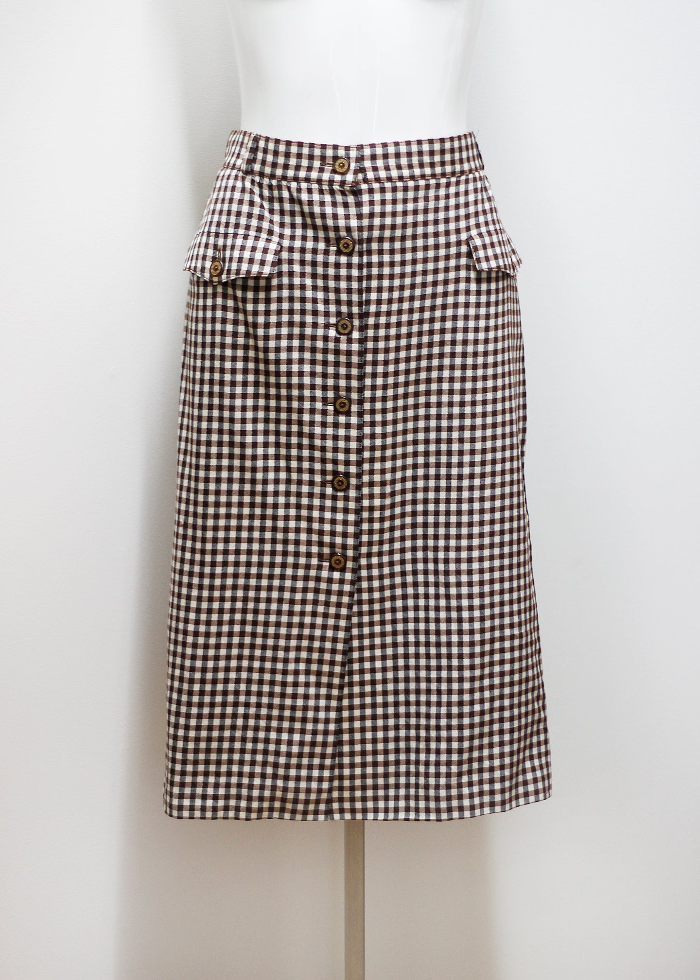 ESCADA VINTAGE GINGHAM SKIRT