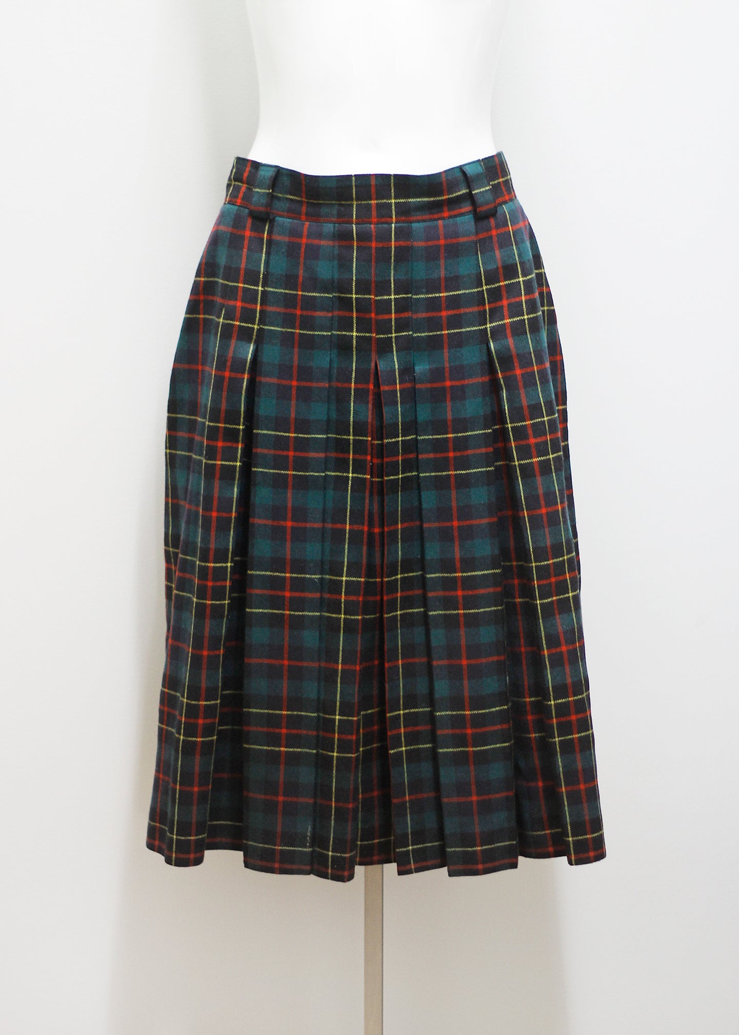 VINTAGE TARTAN SKIRT, WOOL