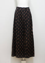 Load image into Gallery viewer, FLORAL VINTAGE MAXI SKIRT, CORDUROY
