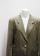 Lataa kuva Galleria-katseluun, MAX MARA VIHREÄ VINTAGE-BLEISERI, PUUVILLAA
