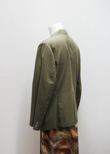 Lataa kuva Galleria-katseluun, MAX MARA VIHREÄ VINTAGE-BLEISERI, PUUVILLAA
