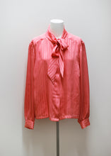Load image into Gallery viewer, PINK VINTAGE BLOUSE WITH BOW
