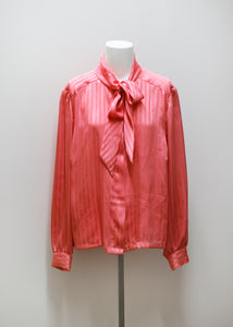 PINK VINTAGE BLOUSE WITH BOW