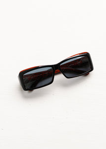 BLACK RECTANGULAR SUNGLASSES
