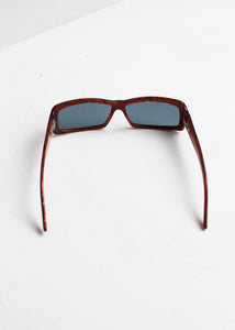 BLACK RECTANGULAR SUNGLASSES
