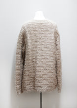 Load image into Gallery viewer, BEIGE VINTAGE KNIT SWEATER, WOOL &amp; MOHAIR
