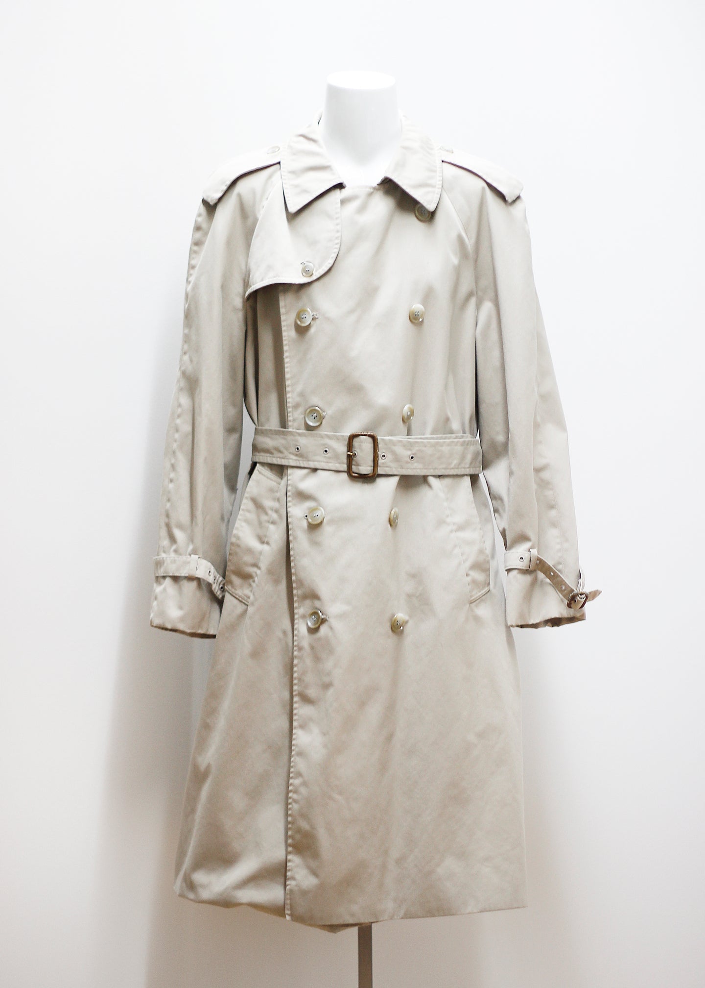 DOUBLE-BREASTED VINTAGE TRENCH COAT