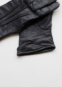 BLACK LEATHER GLOVES