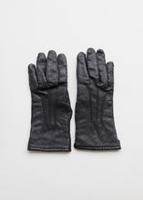 Load image into Gallery viewer, BLACK LEATHER GLOVES

