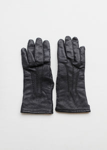BLACK LEATHER GLOVES