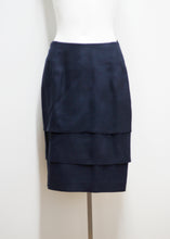 Load image into Gallery viewer, DARK BLUE VINTAGE SKIRT, WOOL
