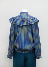 Load image into Gallery viewer, STRIPED RUFFLE BLOUSE
