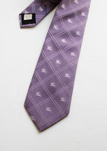 Load image into Gallery viewer, BURBERRY PURPLE SILK TIE
