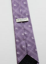 Load image into Gallery viewer, BURBERRY PURPLE SILK TIE
