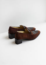 Lataa kuva Galleria-katseluun, CHARLES JOURDAN VINTAGE-LOAFERIT, MOKKANAHKAA
