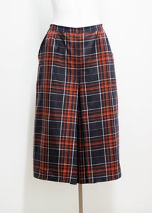 CHECKED WIDE VINTAGE PANTS