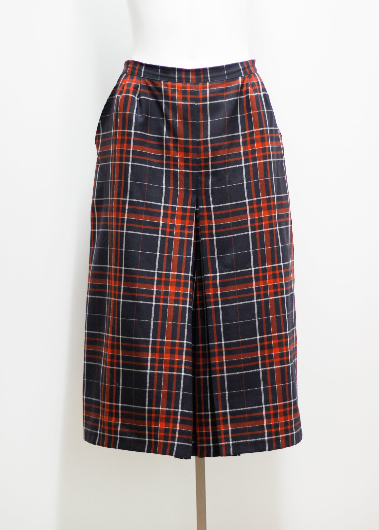 CHECKED WIDE VINTAGE PANTS