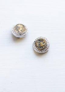 VINTAGE EARRINGS WITH COINS