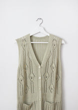 Load image into Gallery viewer, GREEN KNIT VEST

