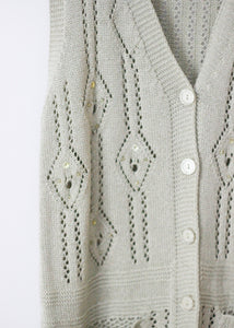 GREEN KNIT VEST