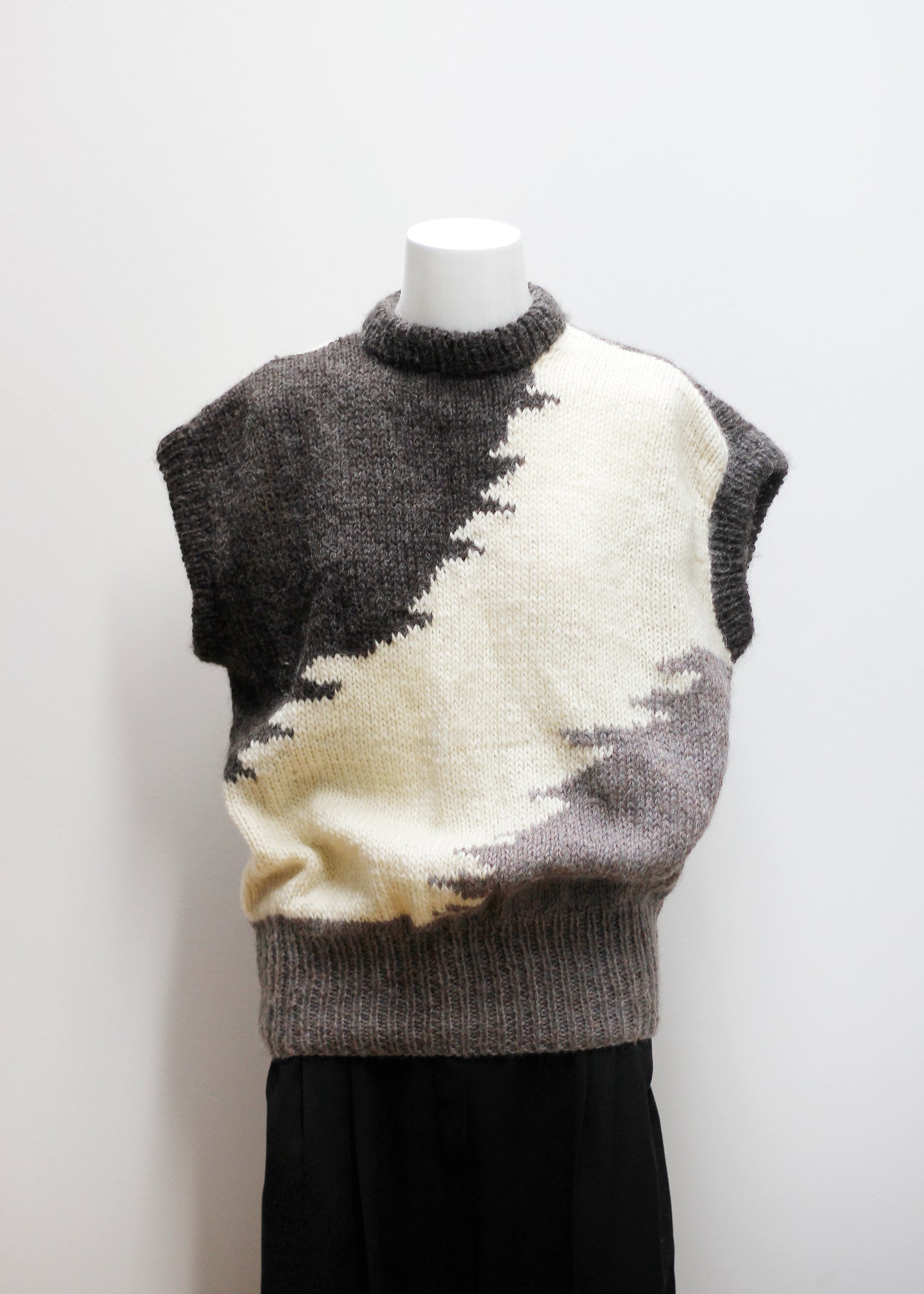 VINTAGE KNIT VEST, WOOL