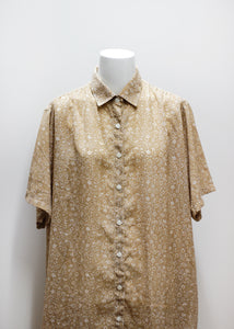 LONG FLORAL SHIRT, VISCOSE