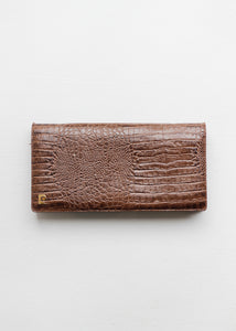 PIERRE CARDIN ALLIGAATTORINNAHKAINEN CLUTCH