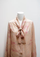 Load image into Gallery viewer, PINK VINTAGE BLOUSE WITH BOW
