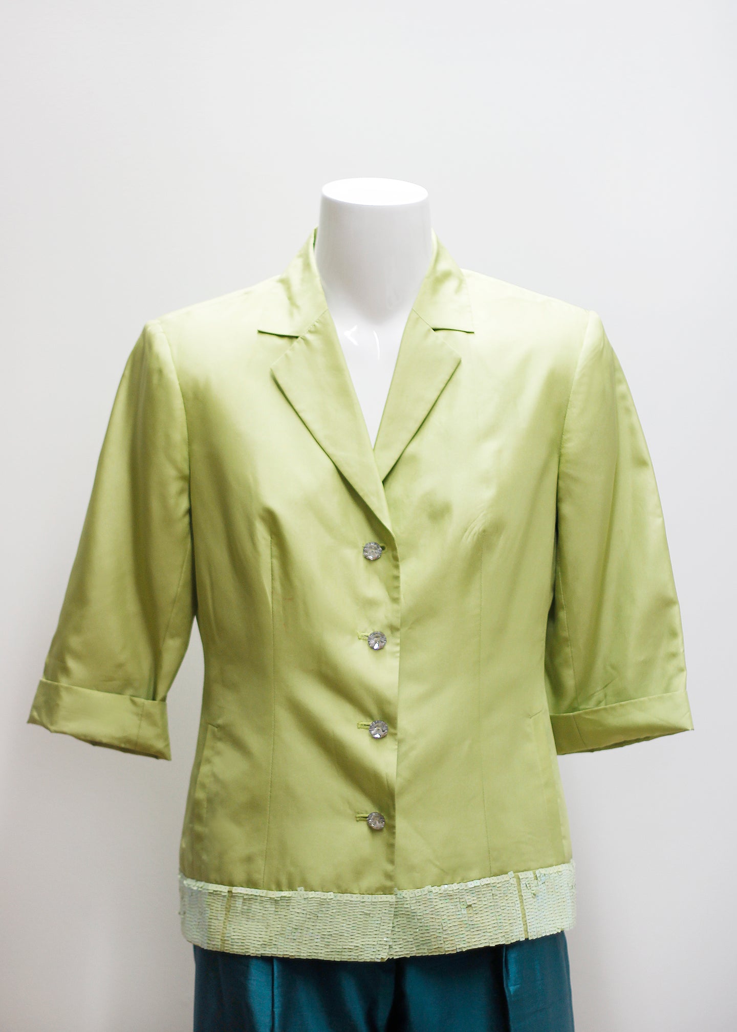 VINTAGE SILK JACKET WITH SEQUINS