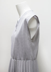 VINTAGE DRESS WITH PLEATED HEM