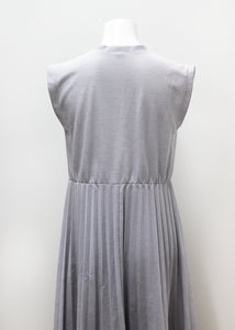 VINTAGE DRESS WITH PLEATED HEM