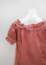 Load image into Gallery viewer, VINTAGE GINGHAM TOP, COTTON
