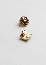 Load image into Gallery viewer, TIGER STRIPED CLIP ON EARRINGS
