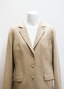 BEIGE VINTAGE JACKET, WOOL
