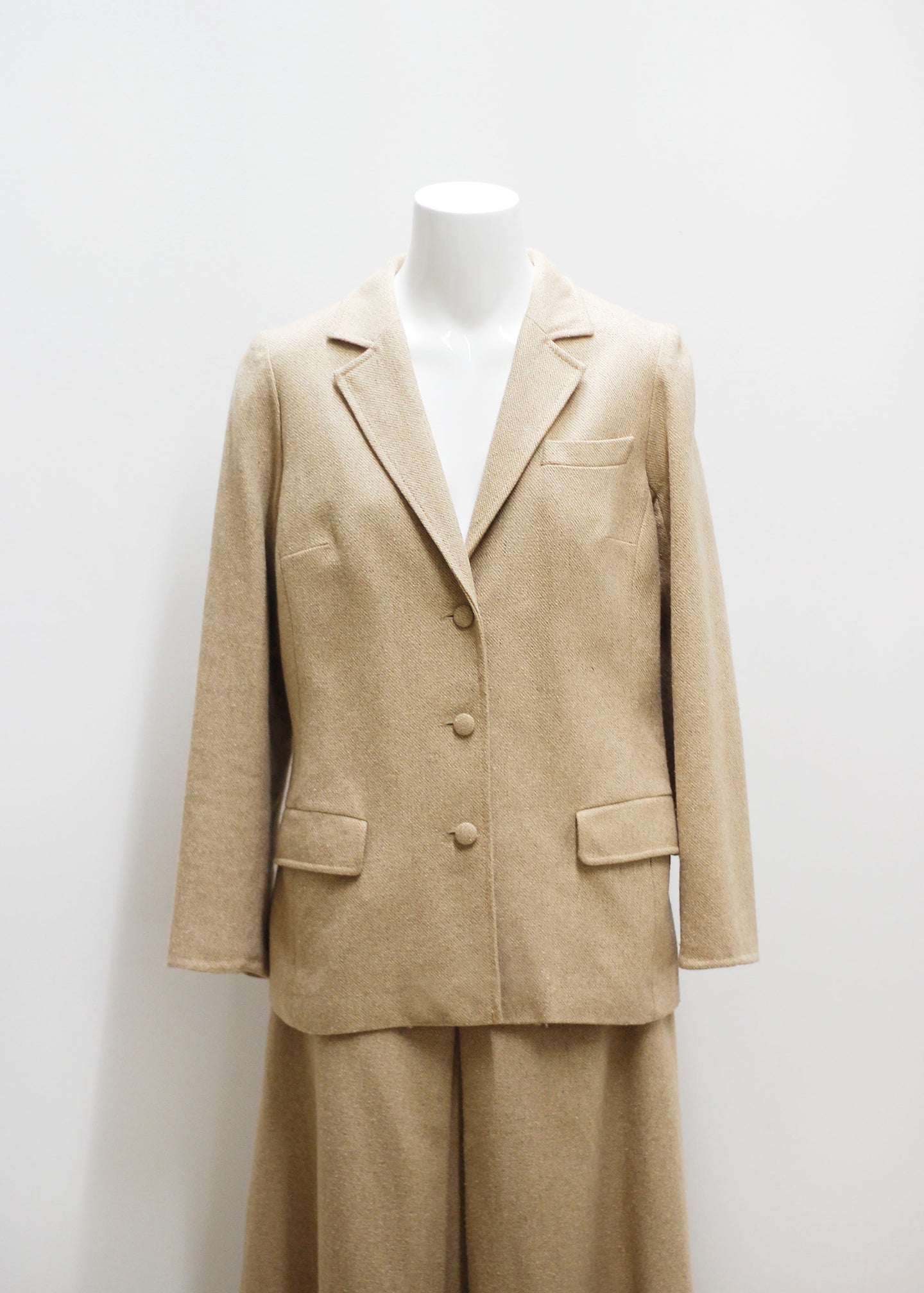 BEIGE VINTAGE JACKET, WOOL