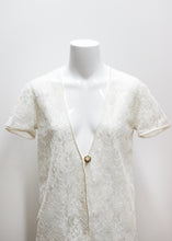 Load image into Gallery viewer, WHITE VINTAGE LACE TOP
