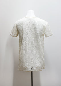 WHITE VINTAGE LACE TOP